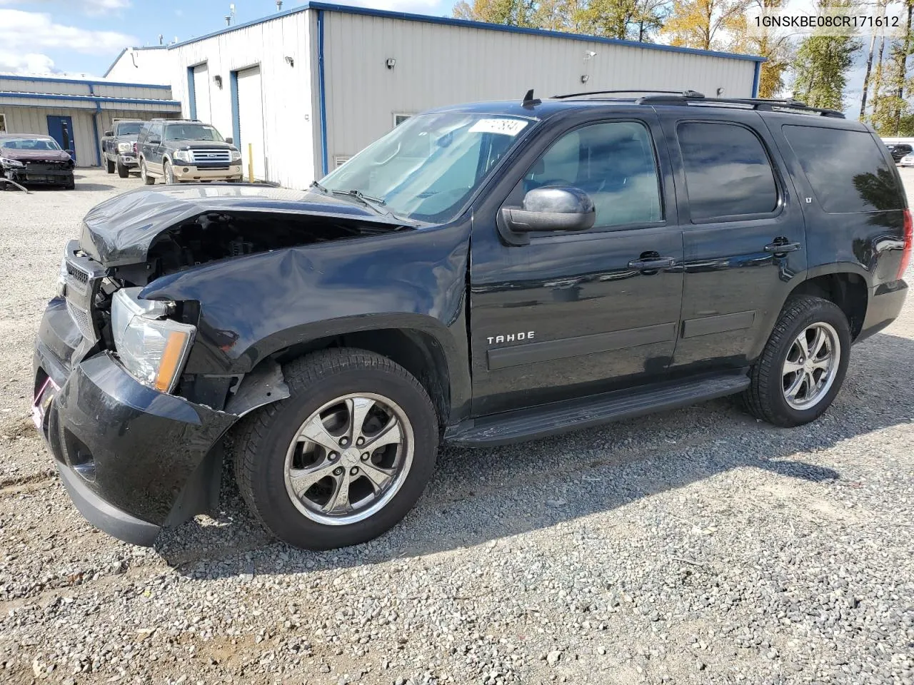 2012 Chevrolet Tahoe K1500 Lt VIN: 1GNSKBE08CR171612 Lot: 71747834