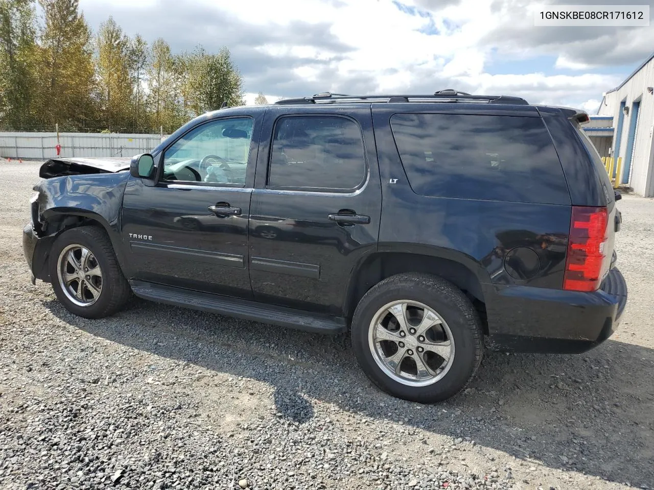 2012 Chevrolet Tahoe K1500 Lt VIN: 1GNSKBE08CR171612 Lot: 71747834