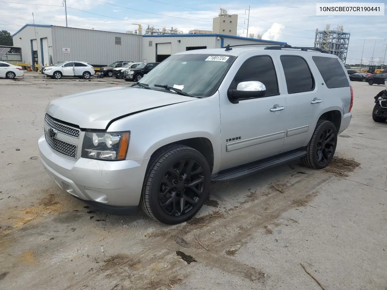 2012 Chevrolet Tahoe C1500 Lt VIN: 1GNSCBE07CR190441 Lot: 71881724