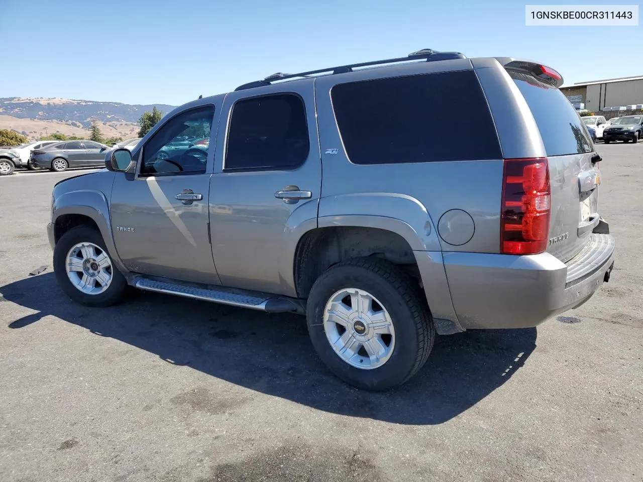 2012 Chevrolet Tahoe K1500 Lt VIN: 1GNSKBE00CR311443 Lot: 72085554