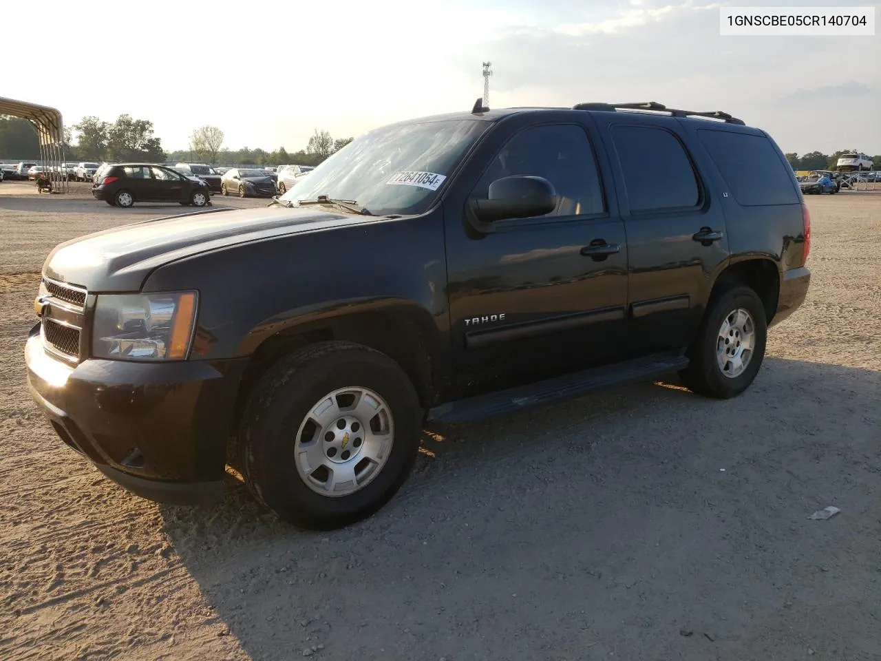 2012 Chevrolet Tahoe C1500 Lt VIN: 1GNSCBE05CR140704 Lot: 72641054