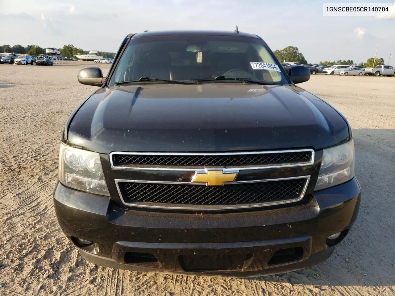 2012 Chevrolet Tahoe C1500 Lt VIN: 1GNSCBE05CR140704 Lot: 72641054