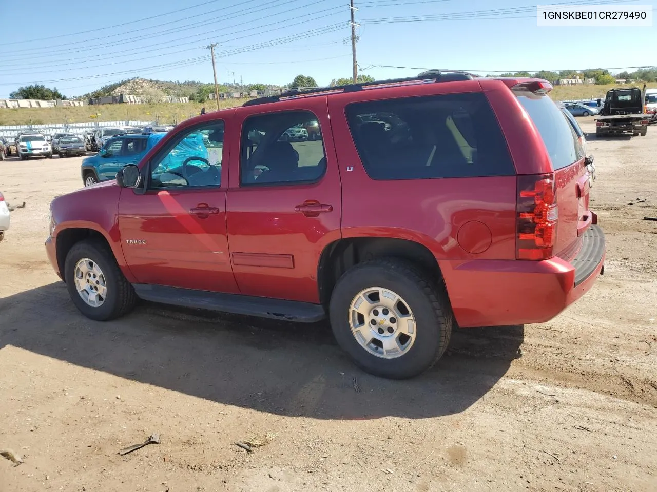 2012 Chevrolet Tahoe K1500 Lt VIN: 1GNSKBE01CR279490 Lot: 73412174