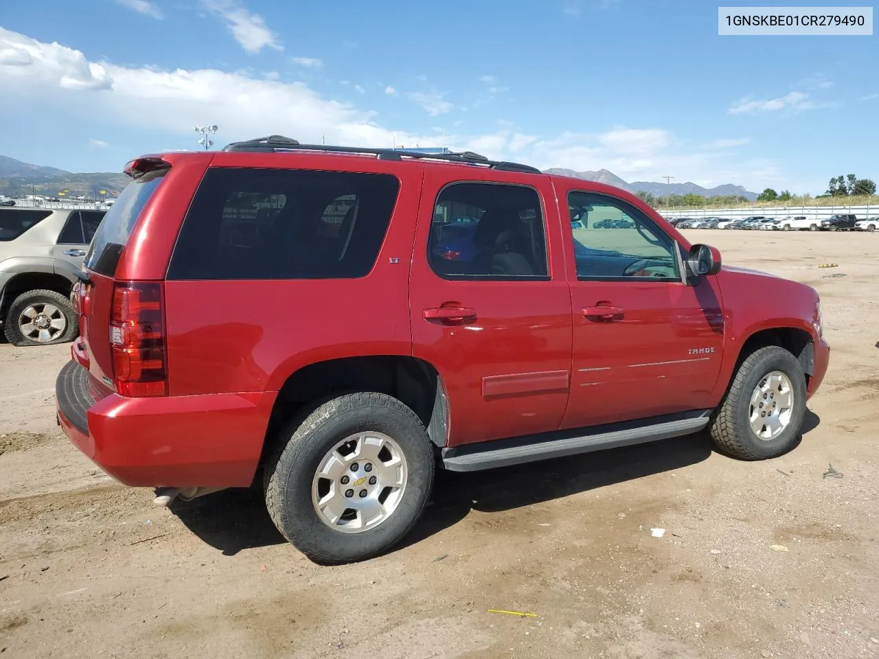 2012 Chevrolet Tahoe K1500 Lt VIN: 1GNSKBE01CR279490 Lot: 73412174