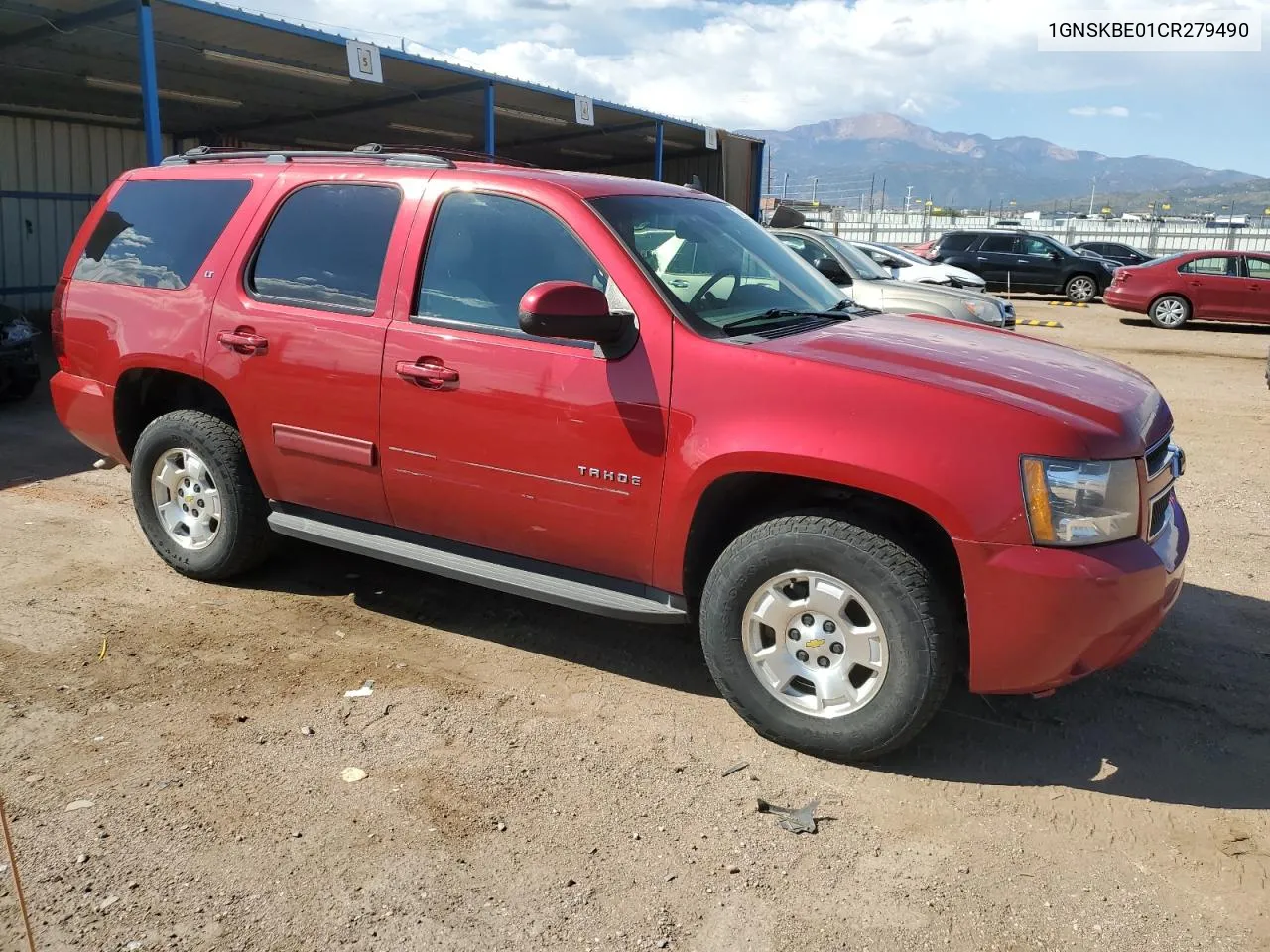 2012 Chevrolet Tahoe K1500 Lt VIN: 1GNSKBE01CR279490 Lot: 73412174