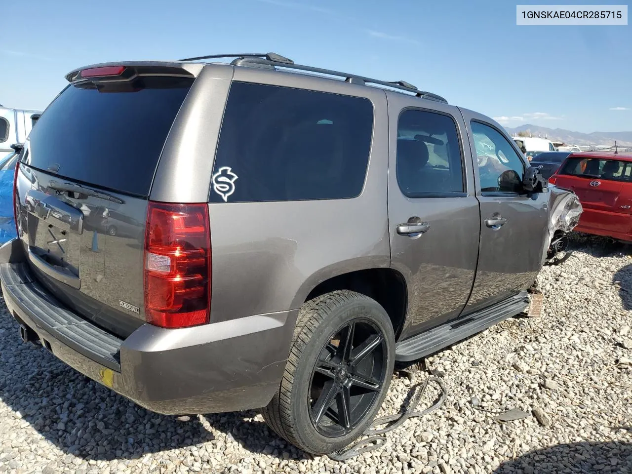 2012 Chevrolet Tahoe K1500 Ls VIN: 1GNSKAE04CR285715 Lot: 73568254