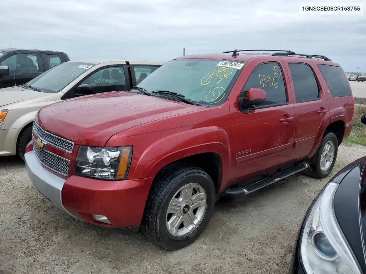 2012 Chevrolet Tahoe C1500 Lt VIN: 1GNSCBE08CR168755 Lot: 73925264