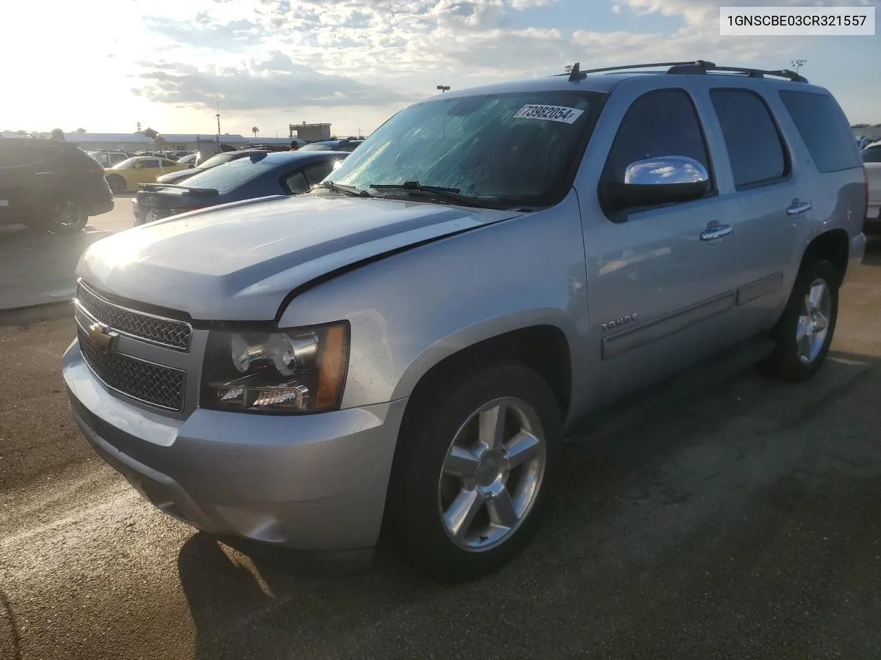 2012 Chevrolet Tahoe C1500 Lt VIN: 1GNSCBE03CR321557 Lot: 73982054