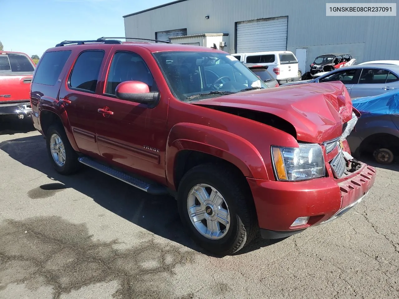 2012 Chevrolet Tahoe K1500 Lt VIN: 1GNSKBE08CR237091 Lot: 74039314