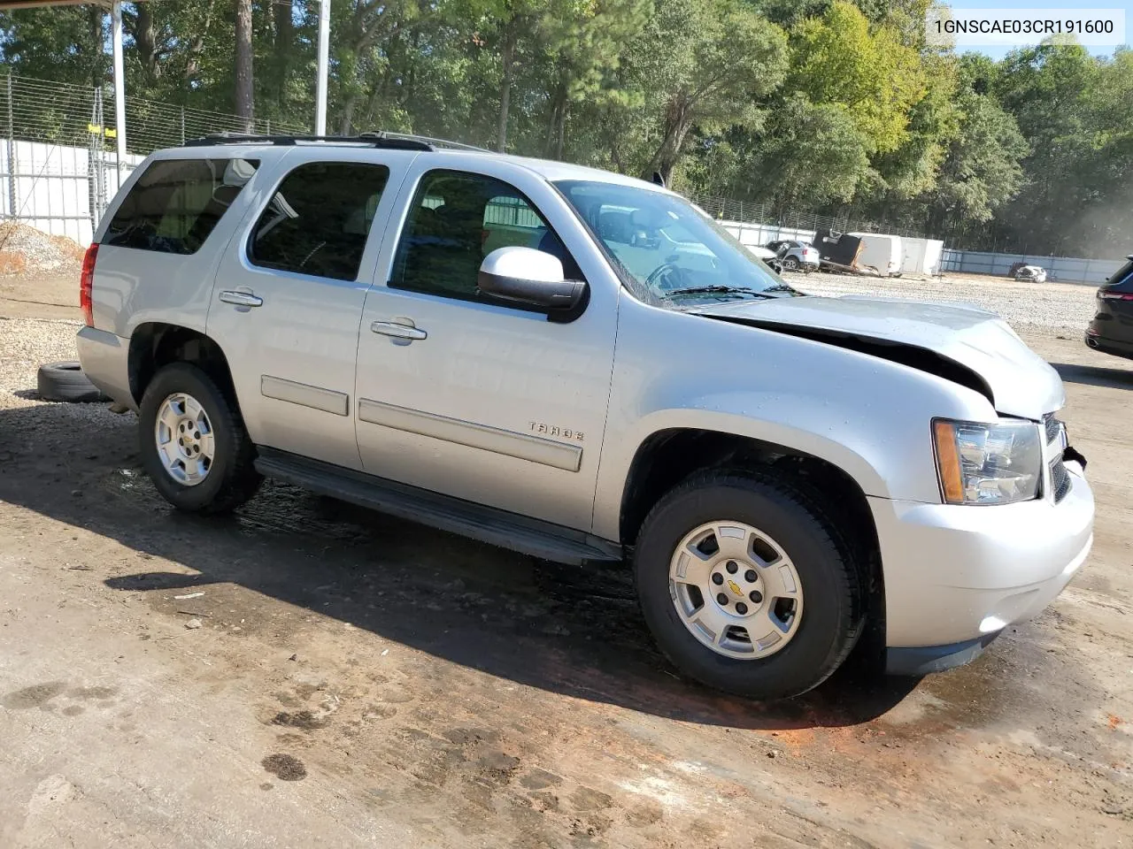 2012 Chevrolet Tahoe C1500 Ls VIN: 1GNSCAE03CR191600 Lot: 74218684