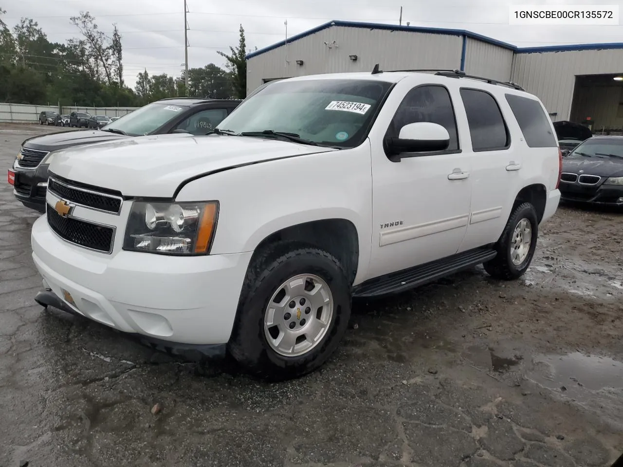 2012 Chevrolet Tahoe C1500 Lt VIN: 1GNSCBE00CR135572 Lot: 74523194