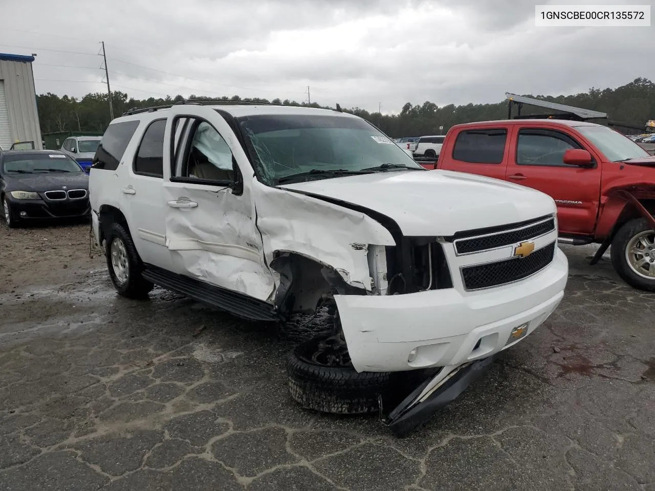 2012 Chevrolet Tahoe C1500 Lt VIN: 1GNSCBE00CR135572 Lot: 74523194