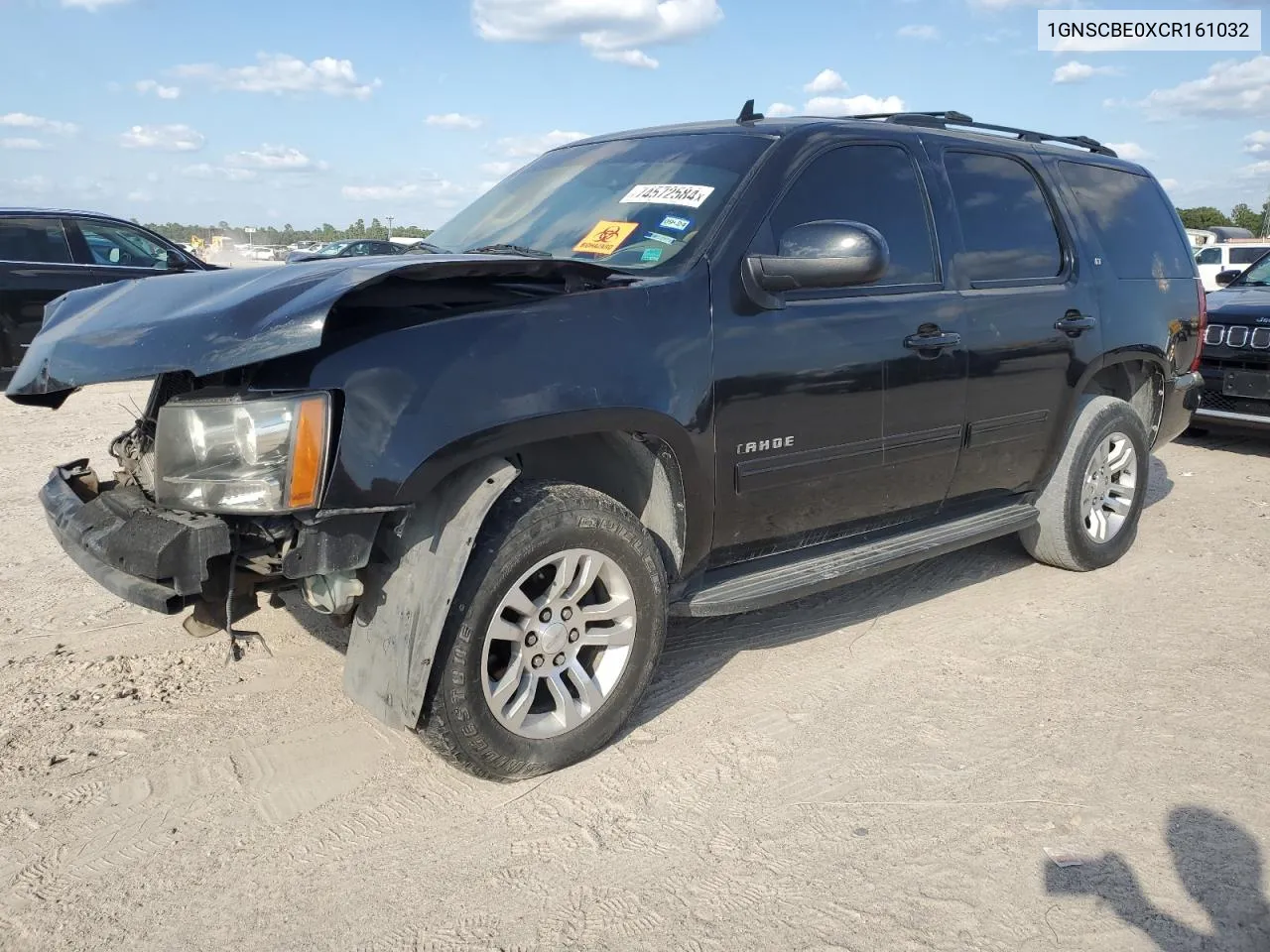 2012 Chevrolet Tahoe C1500 Lt VIN: 1GNSCBE0XCR161032 Lot: 74572584