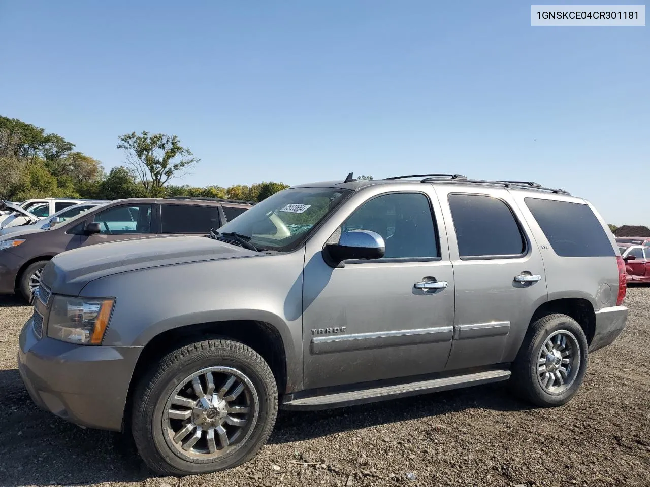 2012 Chevrolet Tahoe K1500 Ltz VIN: 1GNSKCE04CR301181 Lot: 75123654