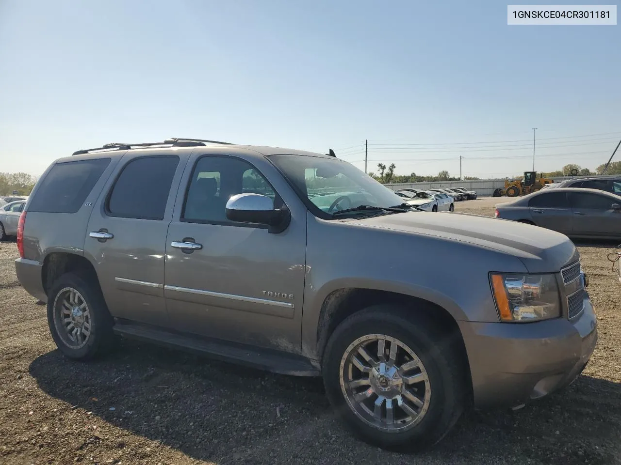 2012 Chevrolet Tahoe K1500 Ltz VIN: 1GNSKCE04CR301181 Lot: 75123654