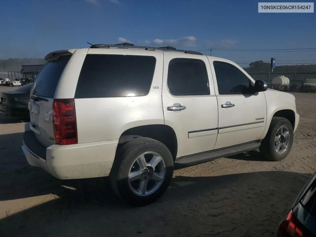 2012 Chevrolet Tahoe K1500 Ltz VIN: 1GNSKCE06CR154247 Lot: 75460614