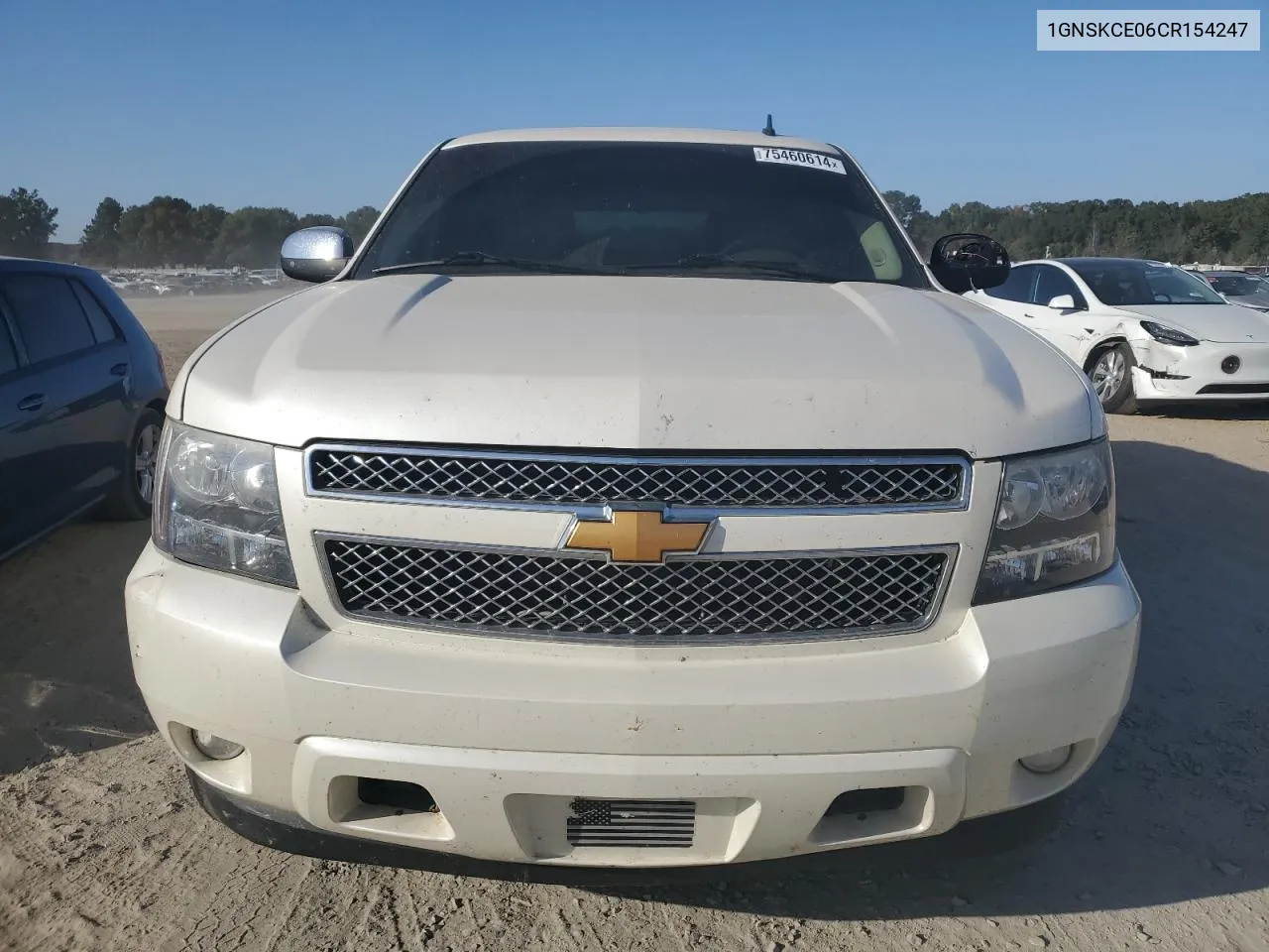 2012 Chevrolet Tahoe K1500 Ltz VIN: 1GNSKCE06CR154247 Lot: 75460614