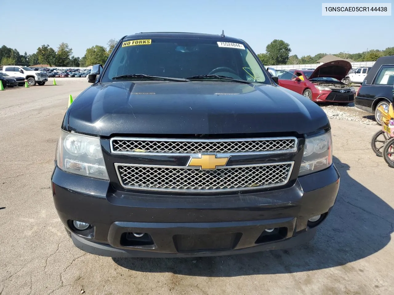 2012 Chevrolet Tahoe C1500 Ls VIN: 1GNSCAE05CR144438 Lot: 75524844