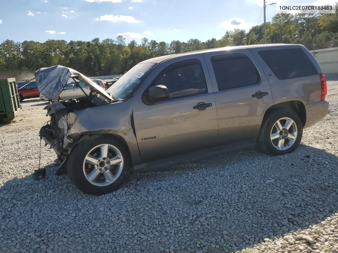 2012 Chevrolet Tahoe Police VIN: 1GNLC2E07CR188483 Lot: 76585044