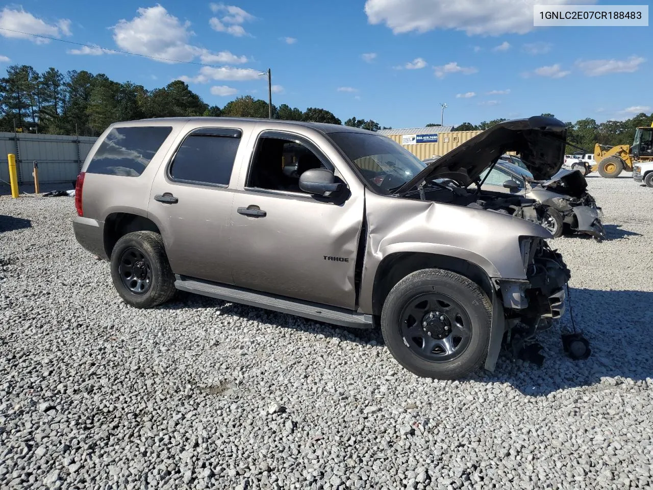 2012 Chevrolet Tahoe Police VIN: 1GNLC2E07CR188483 Lot: 76585044