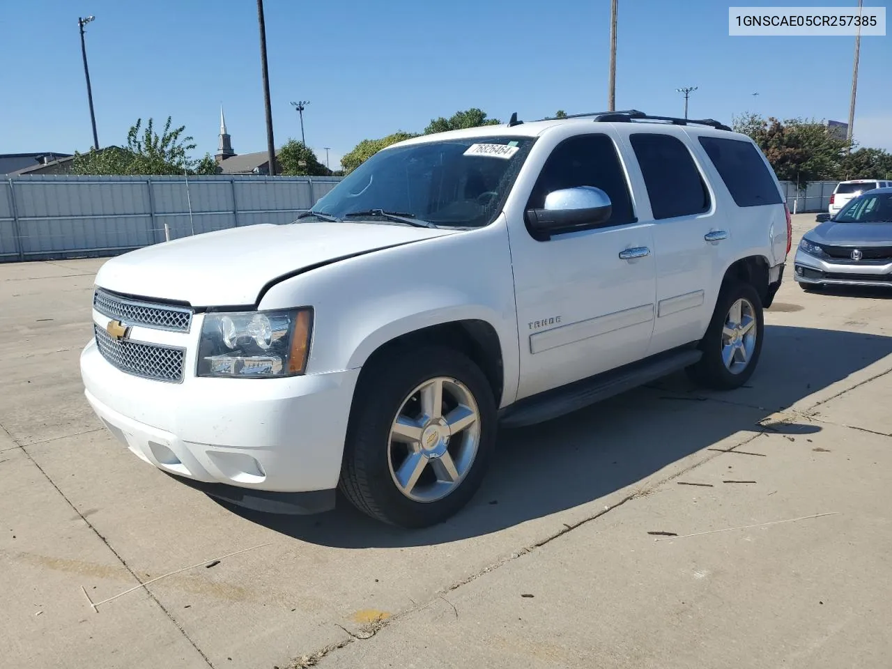 2012 Chevrolet Tahoe C1500 Ls VIN: 1GNSCAE05CR257385 Lot: 76826464