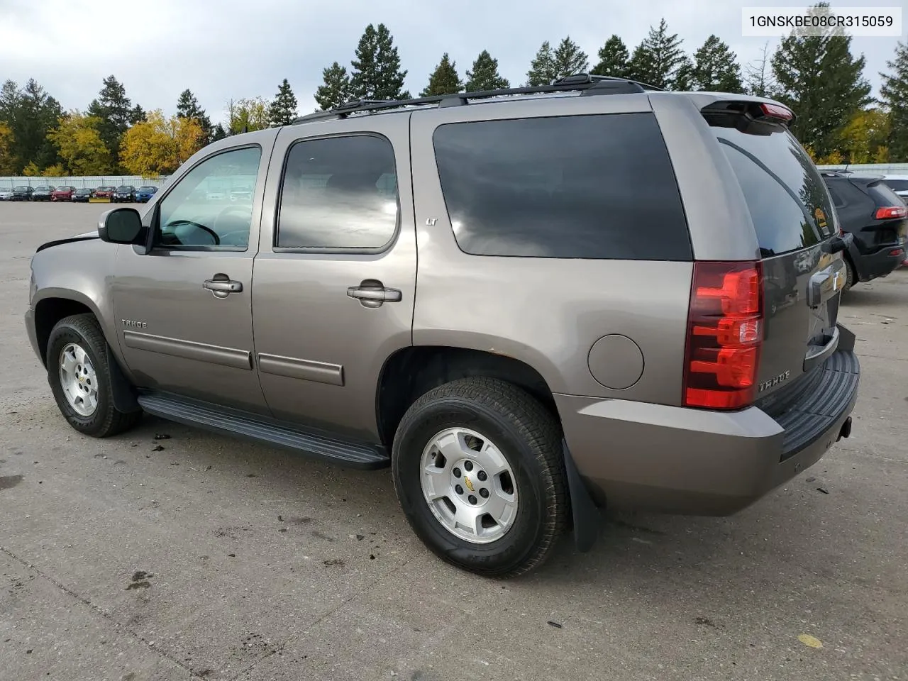 2012 Chevrolet Tahoe K1500 Lt VIN: 1GNSKBE08CR315059 Lot: 77436054