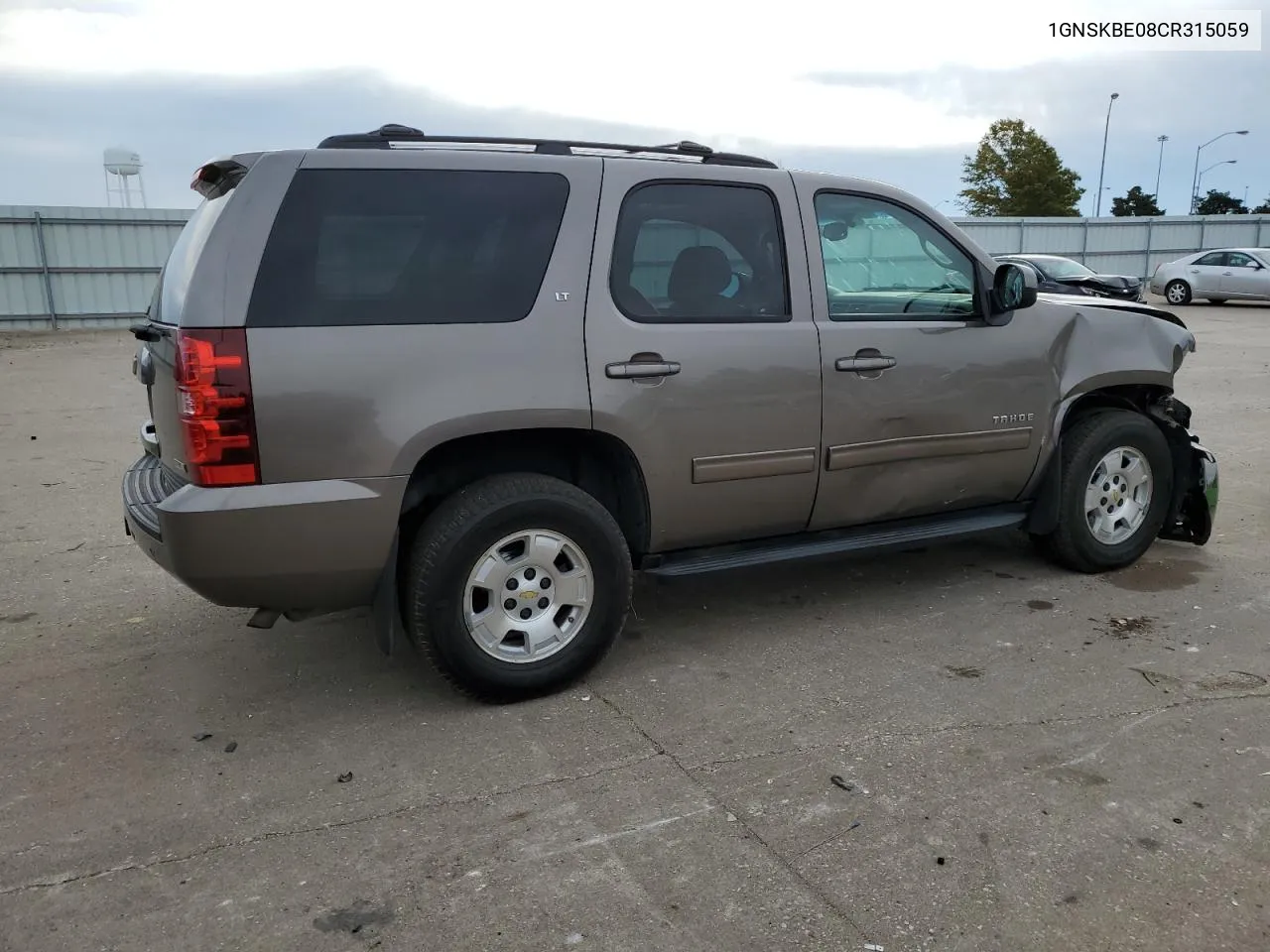 2012 Chevrolet Tahoe K1500 Lt VIN: 1GNSKBE08CR315059 Lot: 77436054