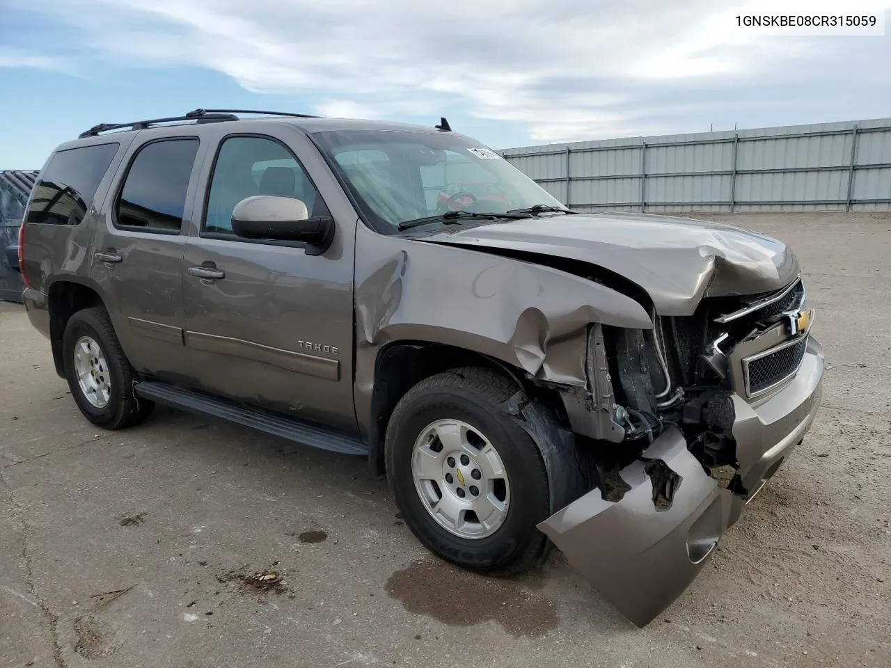 2012 Chevrolet Tahoe K1500 Lt VIN: 1GNSKBE08CR315059 Lot: 77436054