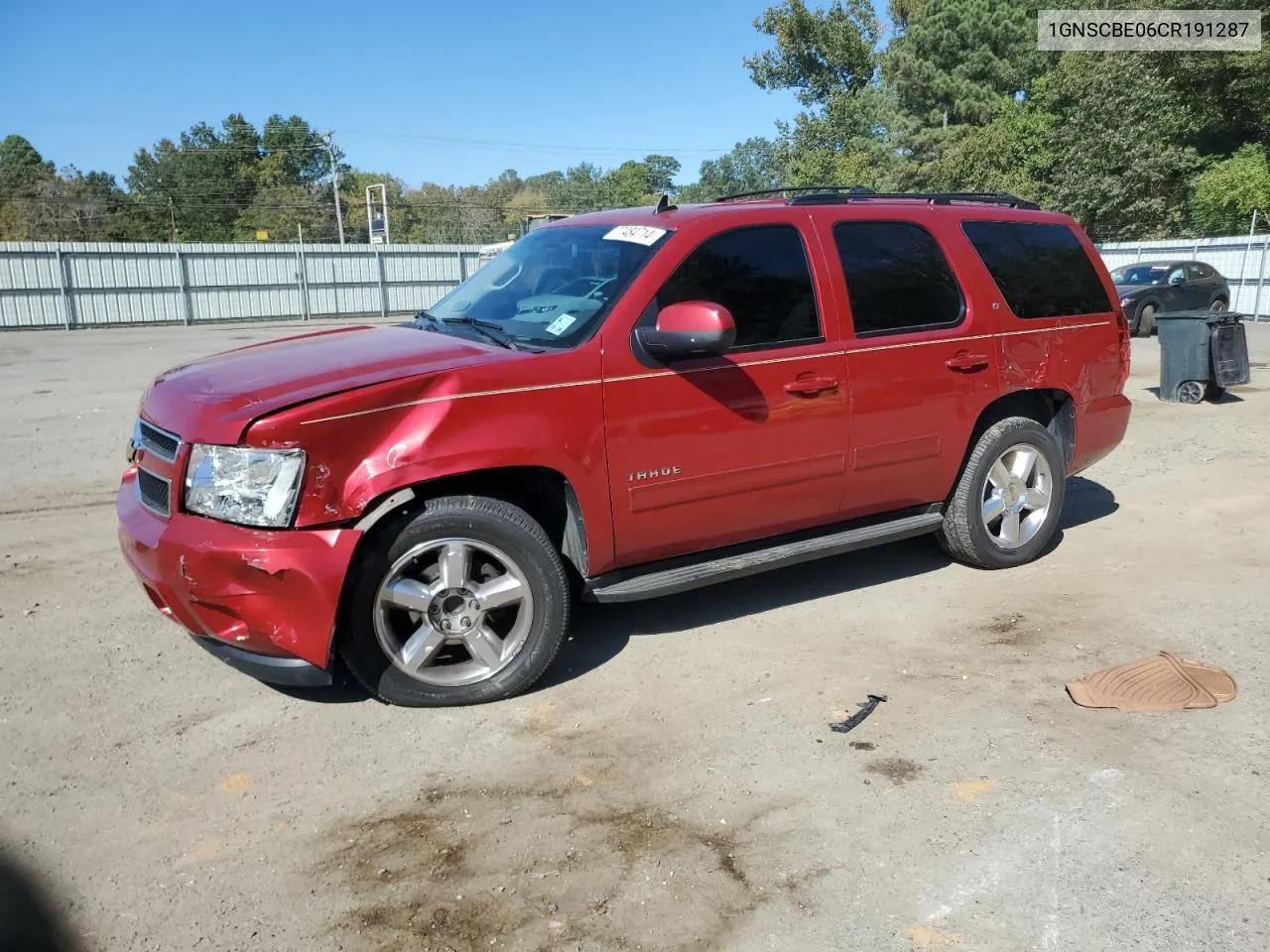 2012 Chevrolet Tahoe C1500 Lt VIN: 1GNSCBE06CR191287 Lot: 77484714