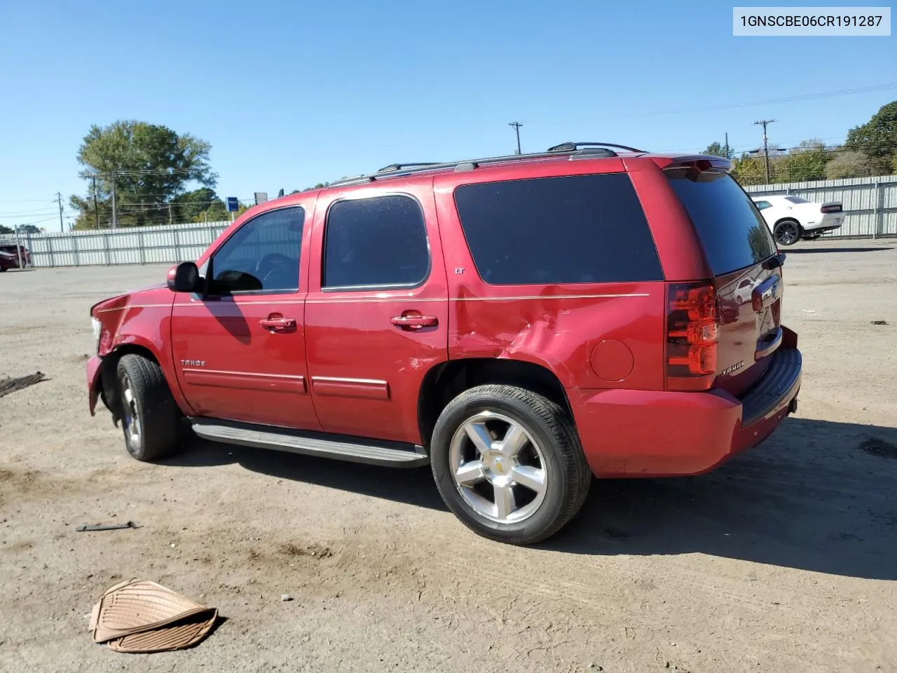 2012 Chevrolet Tahoe C1500 Lt VIN: 1GNSCBE06CR191287 Lot: 77484714