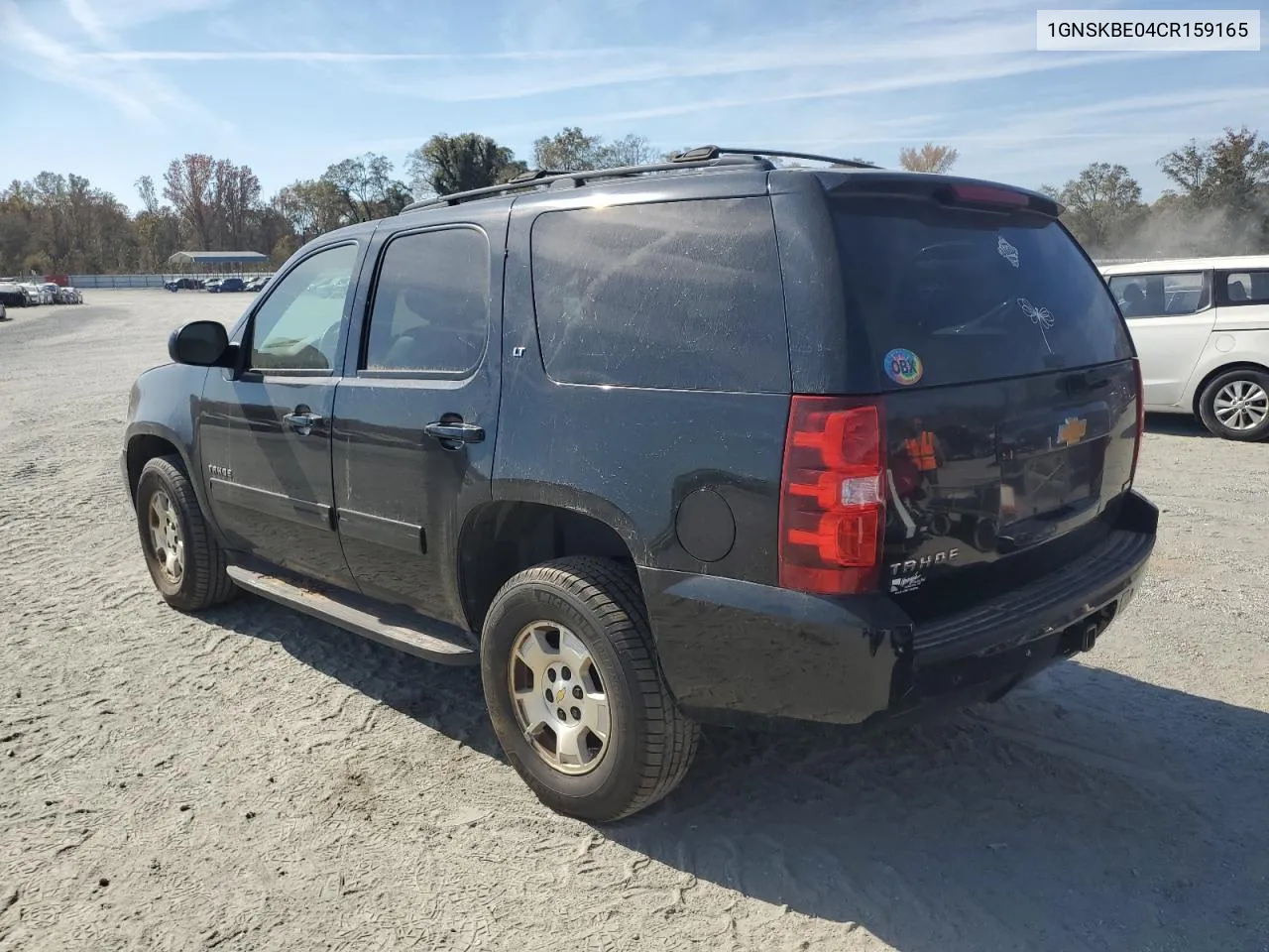 2012 Chevrolet Tahoe K1500 Lt VIN: 1GNSKBE04CR159165 Lot: 77651094