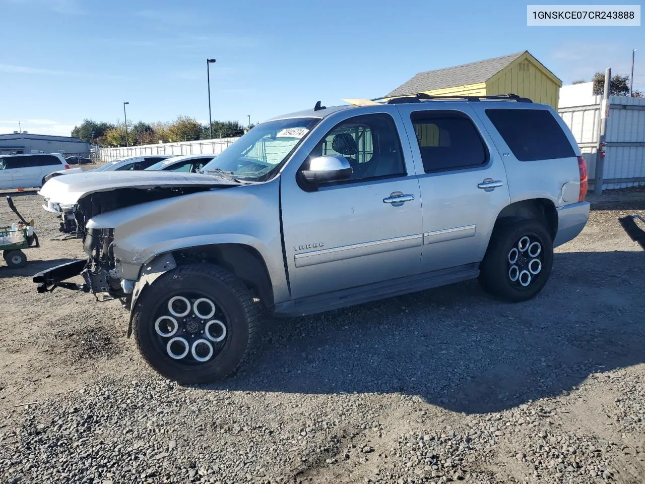 2012 Chevrolet Tahoe K1500 Ltz VIN: 1GNSKCE07CR243888 Lot: 78945774