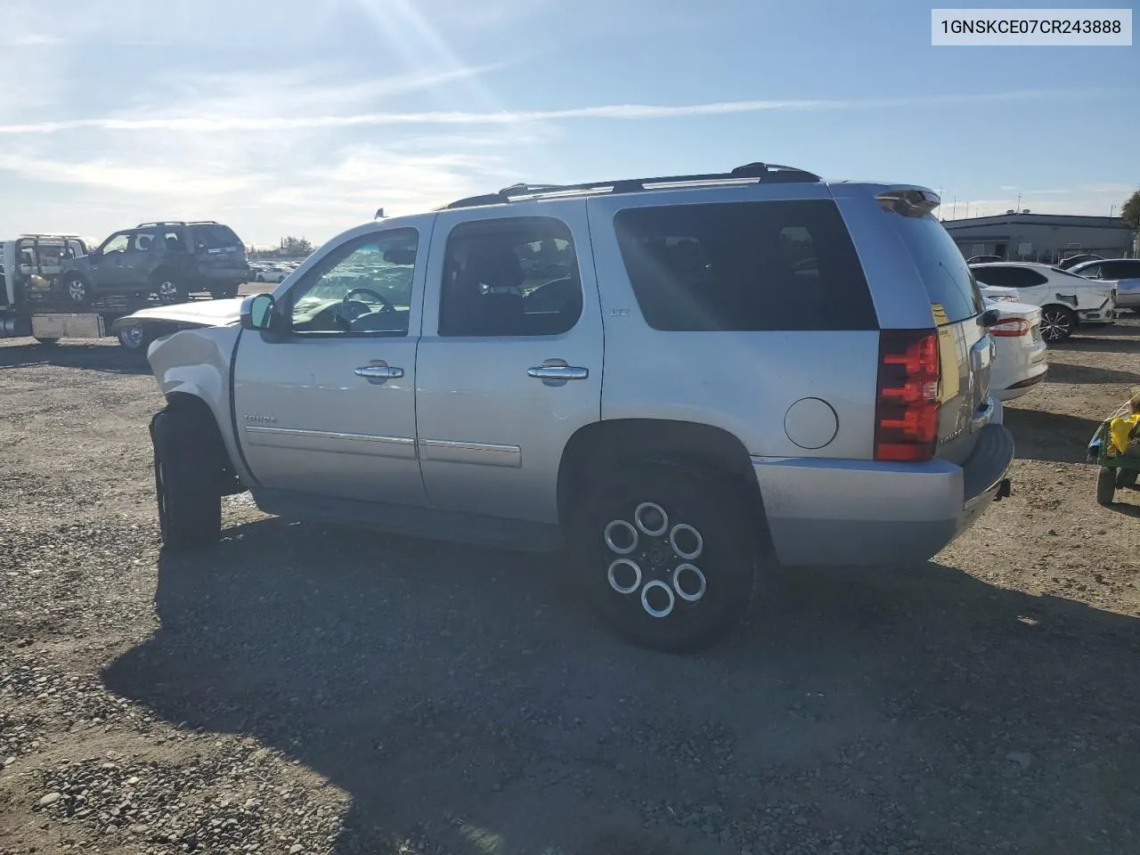 2012 Chevrolet Tahoe K1500 Ltz VIN: 1GNSKCE07CR243888 Lot: 78945774