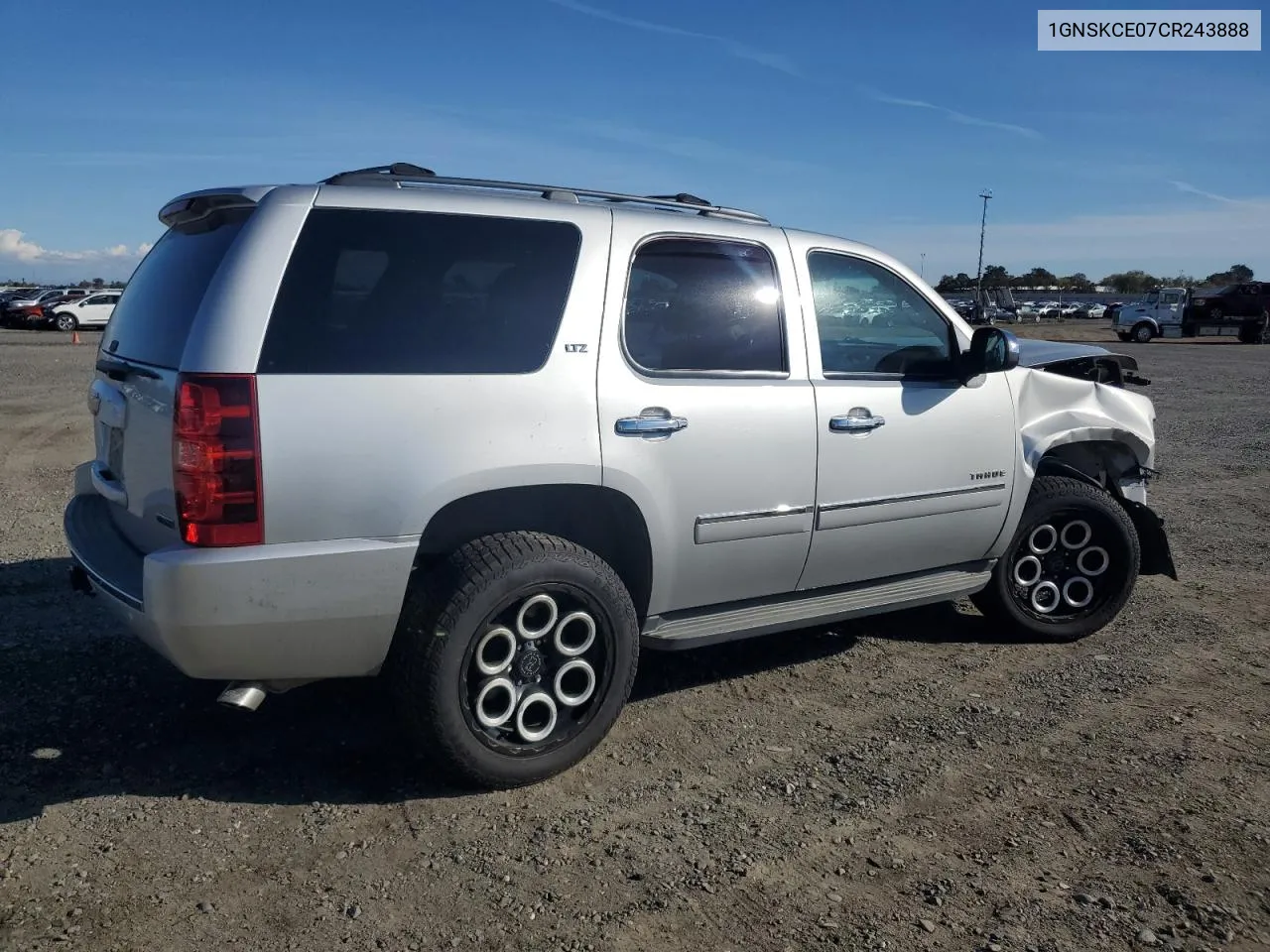 2012 Chevrolet Tahoe K1500 Ltz VIN: 1GNSKCE07CR243888 Lot: 78945774