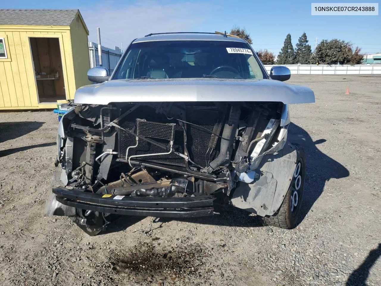 2012 Chevrolet Tahoe K1500 Ltz VIN: 1GNSKCE07CR243888 Lot: 78945774