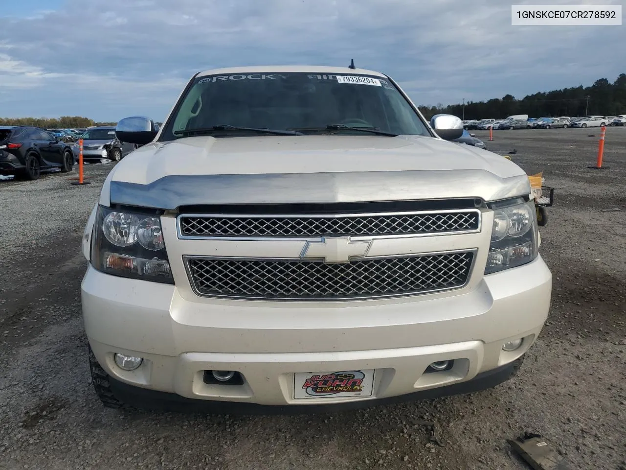 2012 Chevrolet Tahoe K1500 Ltz VIN: 1GNSKCE07CR278592 Lot: 79336204