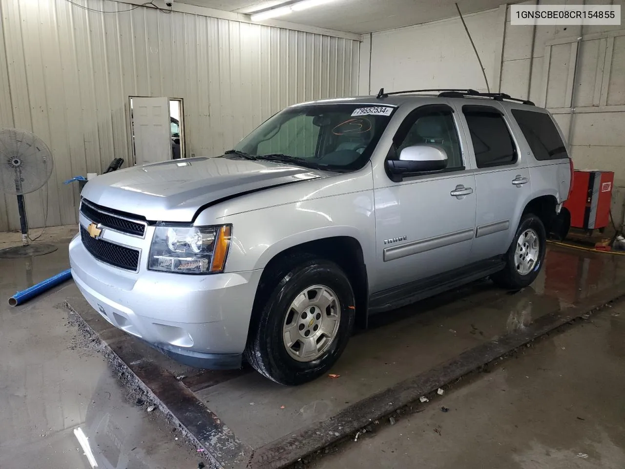 2012 Chevrolet Tahoe C1500 Lt VIN: 1GNSCBE08CR154855 Lot: 79552534