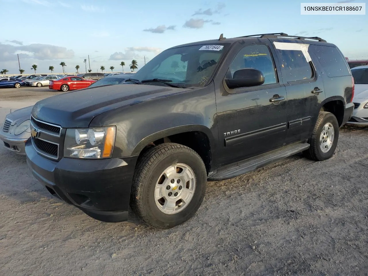 2012 Chevrolet Tahoe K1500 Lt VIN: 1GNSKBE01CR188607 Lot: 79605974