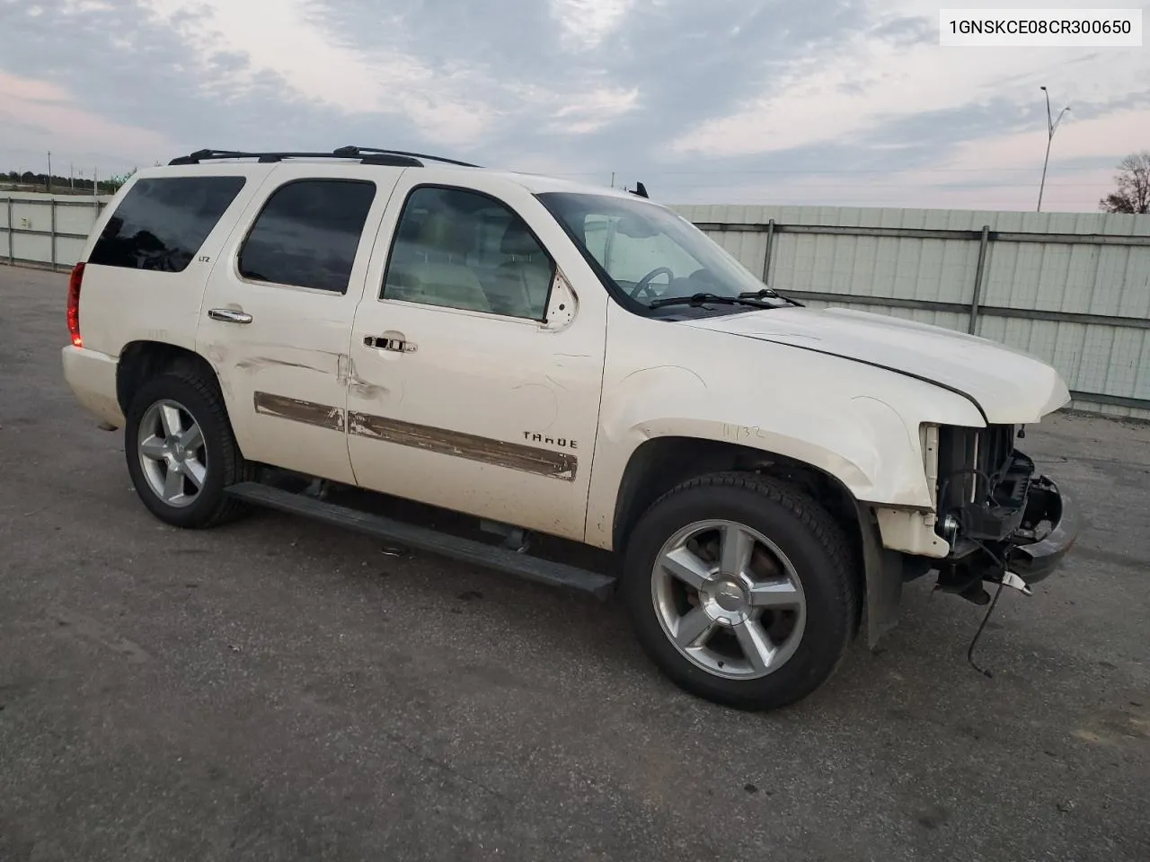 2012 Chevrolet Tahoe K1500 Ltz VIN: 1GNSKCE08CR300650 Lot: 79811594