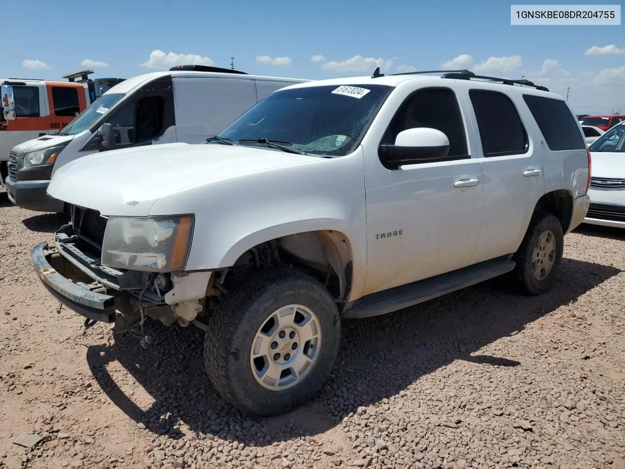 2013 Chevrolet Tahoe K1500 Lt VIN: 1GNSKBE08DR204755 Lot: 51613034