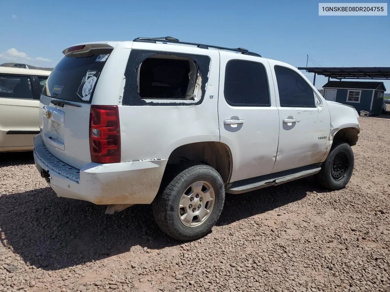 2013 Chevrolet Tahoe K1500 Lt VIN: 1GNSKBE08DR204755 Lot: 51613034