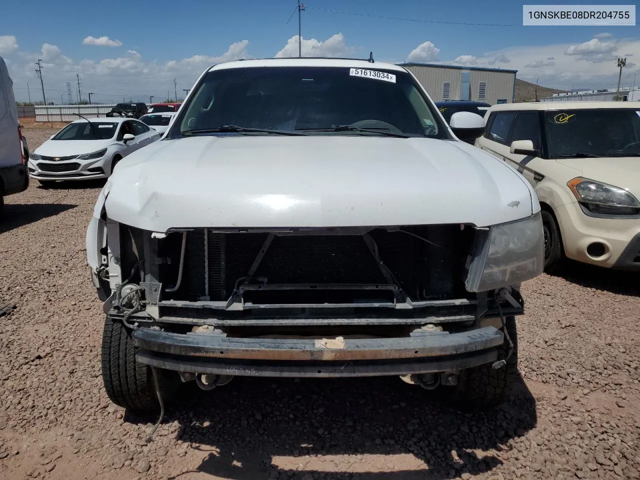 2013 Chevrolet Tahoe K1500 Lt VIN: 1GNSKBE08DR204755 Lot: 51613034