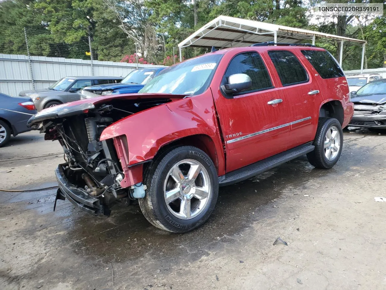 2013 Chevrolet Tahoe C1500 Ltz VIN: 1GNSCCE02DR359191 Lot: 69280654