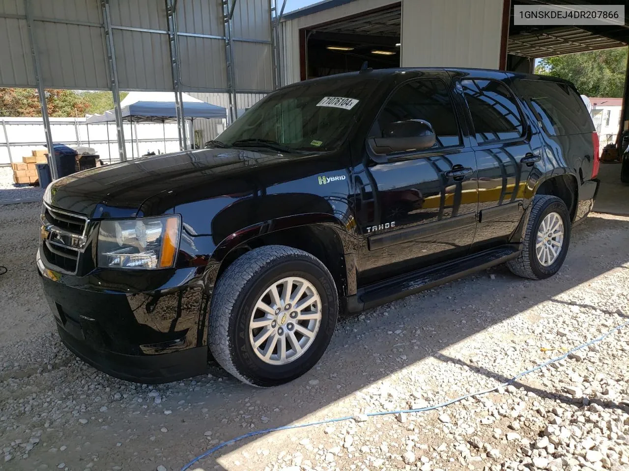 2013 Chevrolet Tahoe Hybrid VIN: 1GNSKDEJ4DR207866 Lot: 71076104