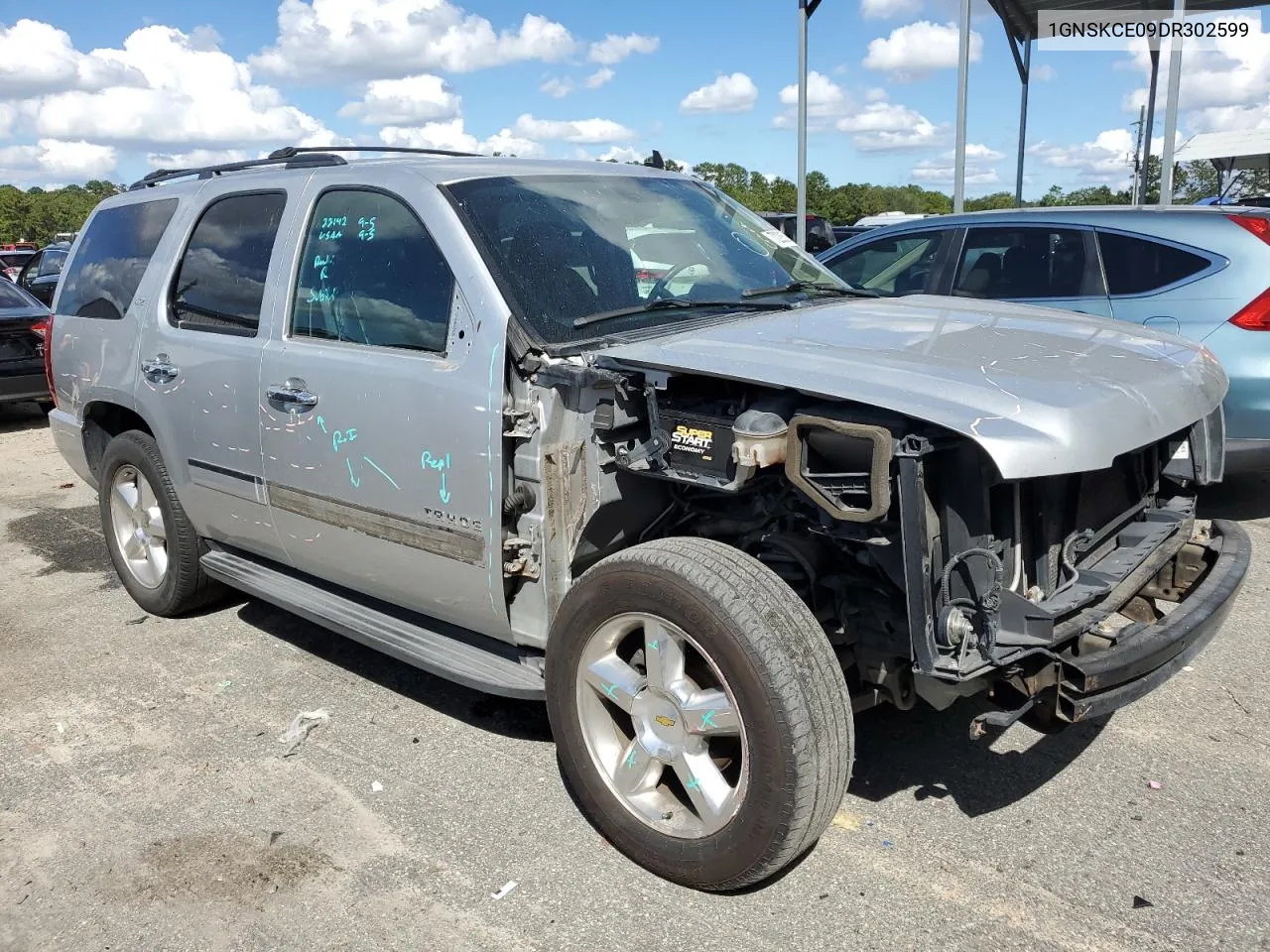 2013 Chevrolet Tahoe K1500 Ltz VIN: 1GNSKCE09DR302599 Lot: 72205304