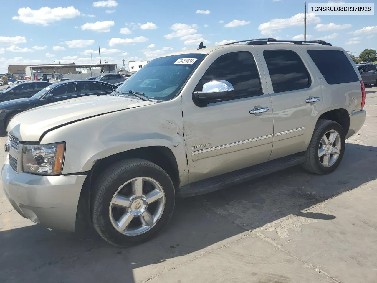 2013 Chevrolet Tahoe K1500 Ltz VIN: 1GNSKCE08DR378928 Lot: 72439024