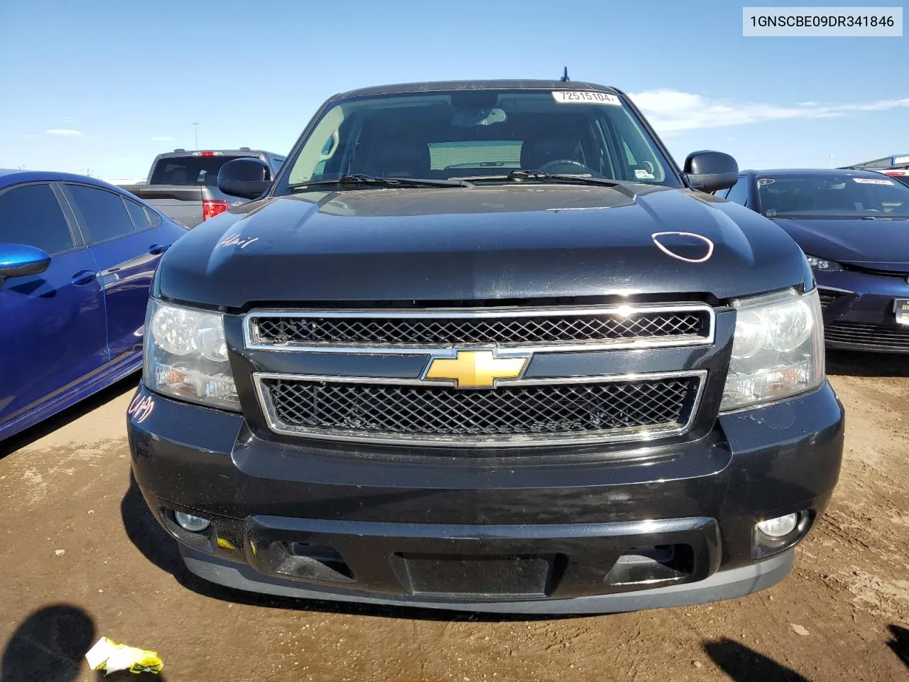 2013 Chevrolet Tahoe C1500 Lt VIN: 1GNSCBE09DR341846 Lot: 72515104