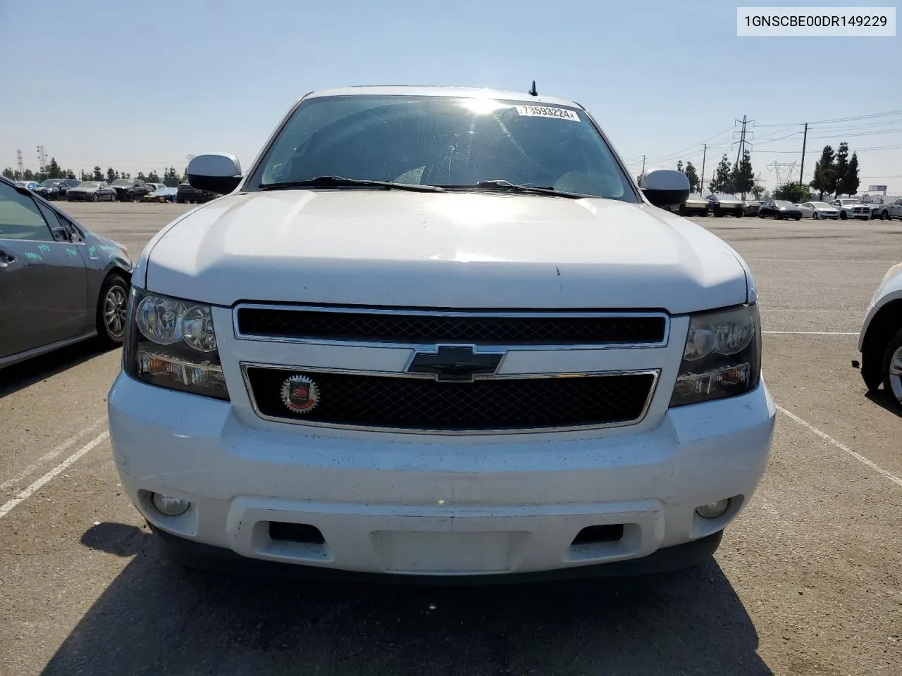 2013 Chevrolet Tahoe C1500 Lt VIN: 1GNSCBE00DR149229 Lot: 73593224