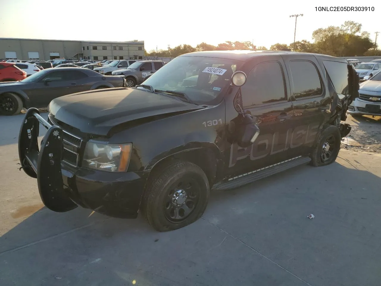 2013 Chevrolet Tahoe Police VIN: 1GNLC2E05DR303910 Lot: 74924074