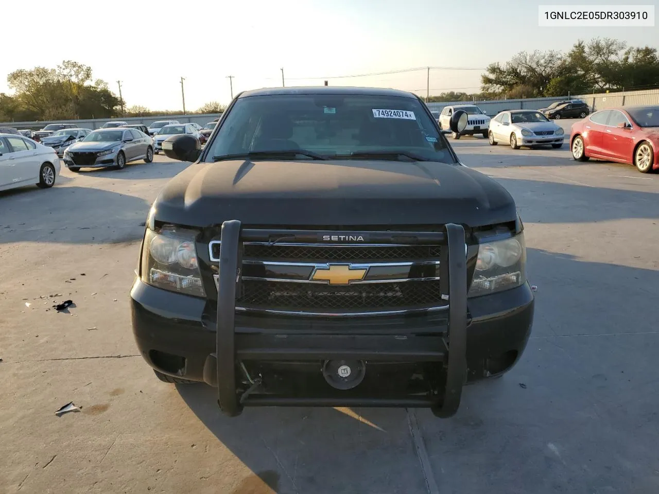 2013 Chevrolet Tahoe Police VIN: 1GNLC2E05DR303910 Lot: 74924074